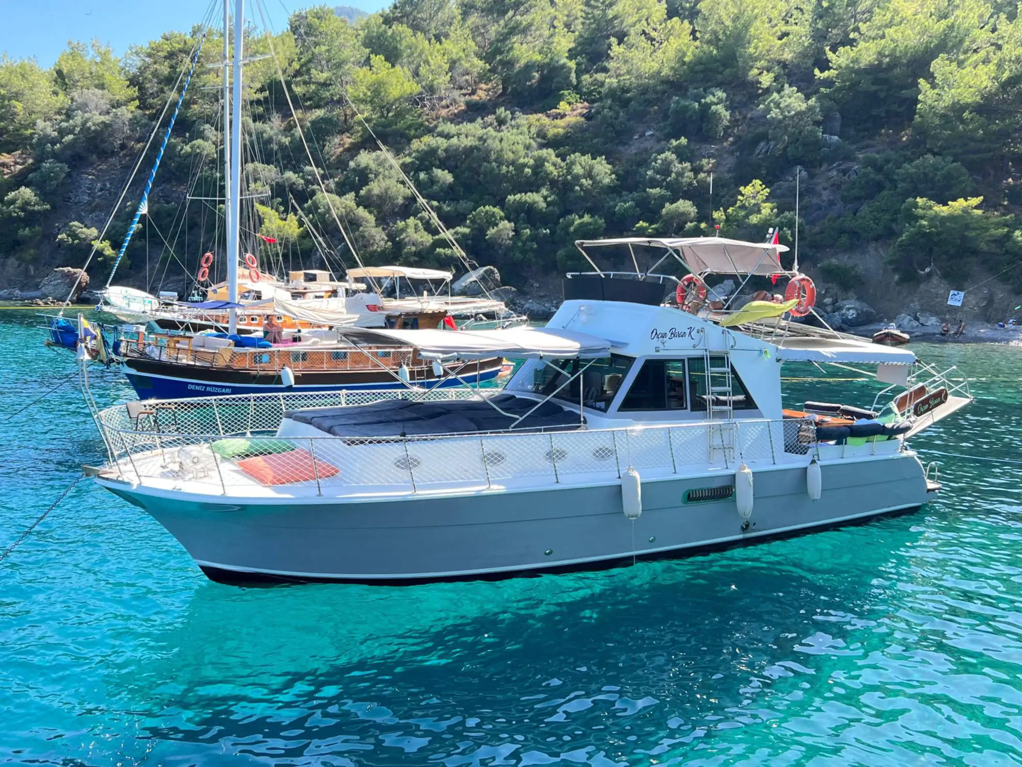 Datca Motor Yacht Charter | 15m Private Yacht for 8 Guests