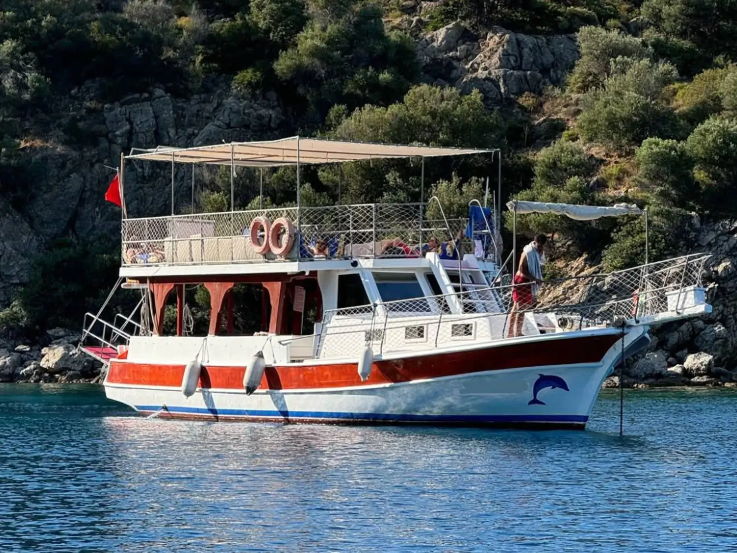 Datça Daily Boat Tour | 25-Person Group Boat Rental (15m Yacht)