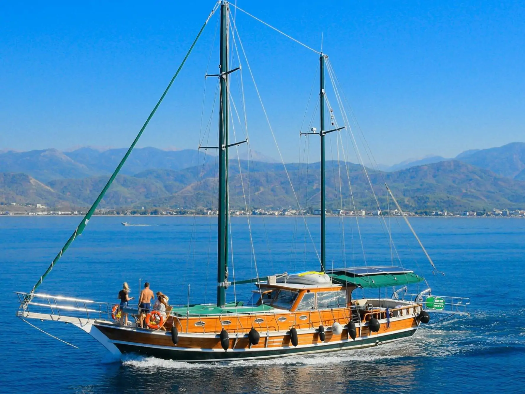 2 Cabin Gulet Charter in Fethiye | Budget Blue Cruise for 4 Guests