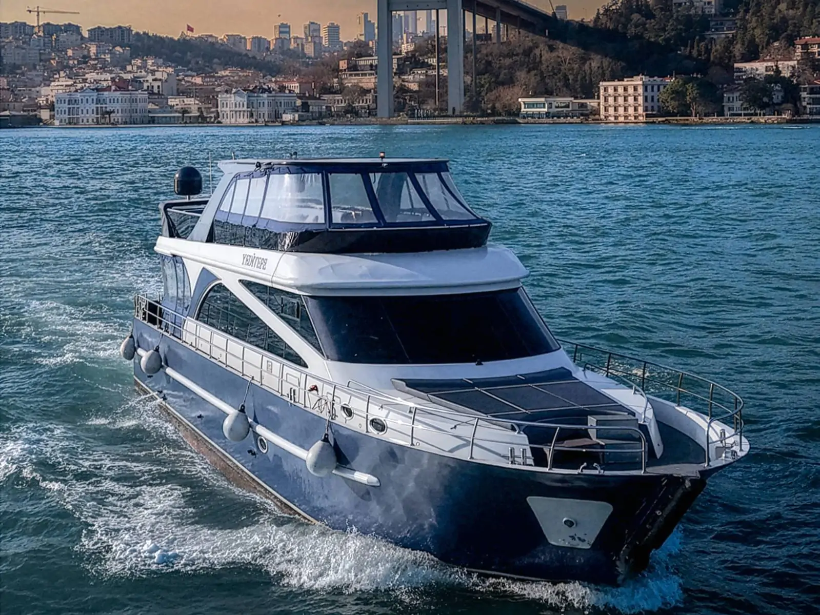 40-Person Luxury Yacht Rental in Istanbul | Private Bosphorus Cruise & Events