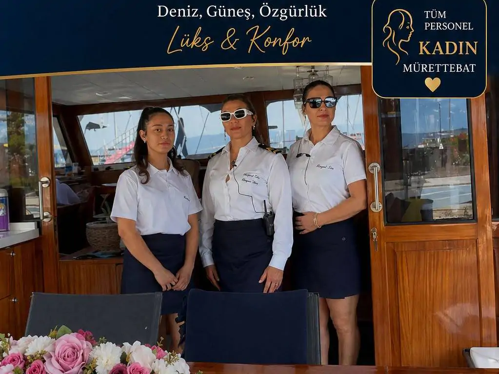 Luxury Women Crew Gulet Charter in Fethiye for Conservative Families